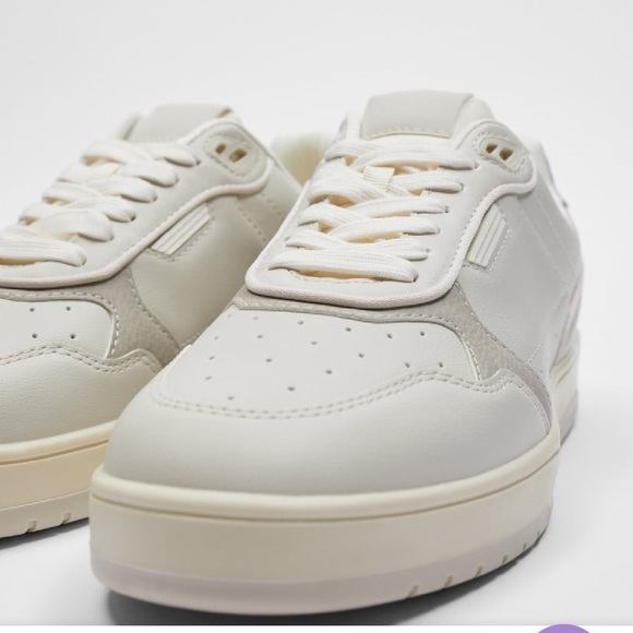 NWT - Zara Men's Retro Trainers, Beige - Size 11 - Picture 3 of 12